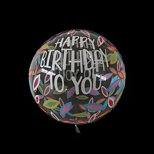 20 inch PVC Transparent Bobo Bubble Helium Balloons Birthday Wedding Party Decorations Globos