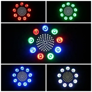 Remote Control 9X4W RGBW 4IN1 Flat LED Par Light with SMD