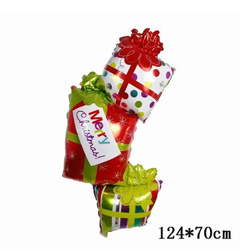 Christmas Foil Balloons Christmas Tree Christmas Socks Snowman Santa Claus Balloon Merry Christmas Party Decoration Globos