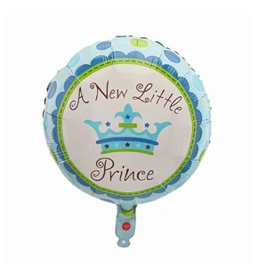 18inch Baby Shower Round Foil Balloons Princess Boy or Girl Birthday Party Decor golobs Supplies baby 1st Helium balloon