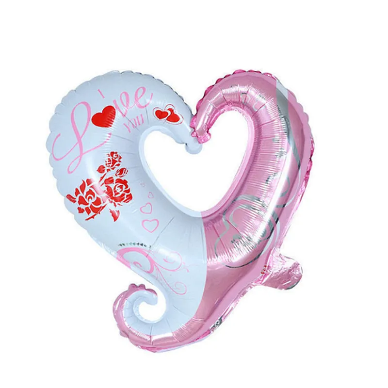 2021 New 18 inch Hook Love Heart Foil Balloons Decorative Mylar Balloons for Engagement Wedding Party Decorations