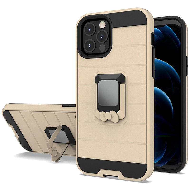 Back Case Bow Holder Cell Phone Covers For I Phone X XS XR 7 8 Plus For Apple iPhone 11 12 Pro Max