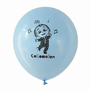 New design cocomelon globos theme balloon bouquet kids birthday party decoration latex balloon