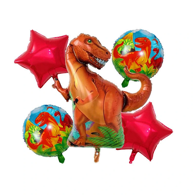 Large Dinosaur Foil Balloons Boys Animal Balloons Set Children Dinosaur Theme Birthday Party Decoration