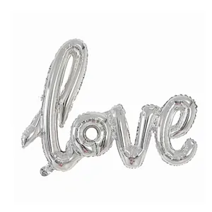 Linking Letter Balloons Ligatures LOVE Foil Balloons Wedding Decoration Ballon Romantic Valentine's Day letter Love Globos