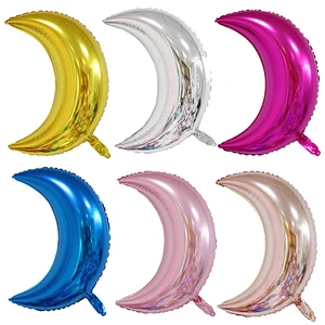 36 inch moon shape aluminum foil balloon wholesale for party