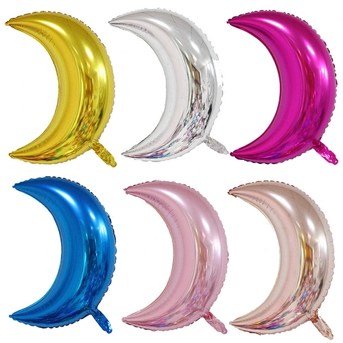 36 inch moon shape aluminum foil balloon wholesale for party