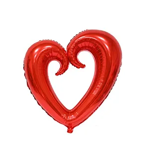 Large Hook Hollow Heart Shape Balloon Foil Balloons for valentine's day Wedding Birthday Party Celebration Decoration Balloon