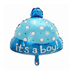 Angel Baby Shower Foil Balloons Boys Girls Birthday Party Newborn Kids Party Decoration Air Globos Blue Pink Mix Baloes Supplies