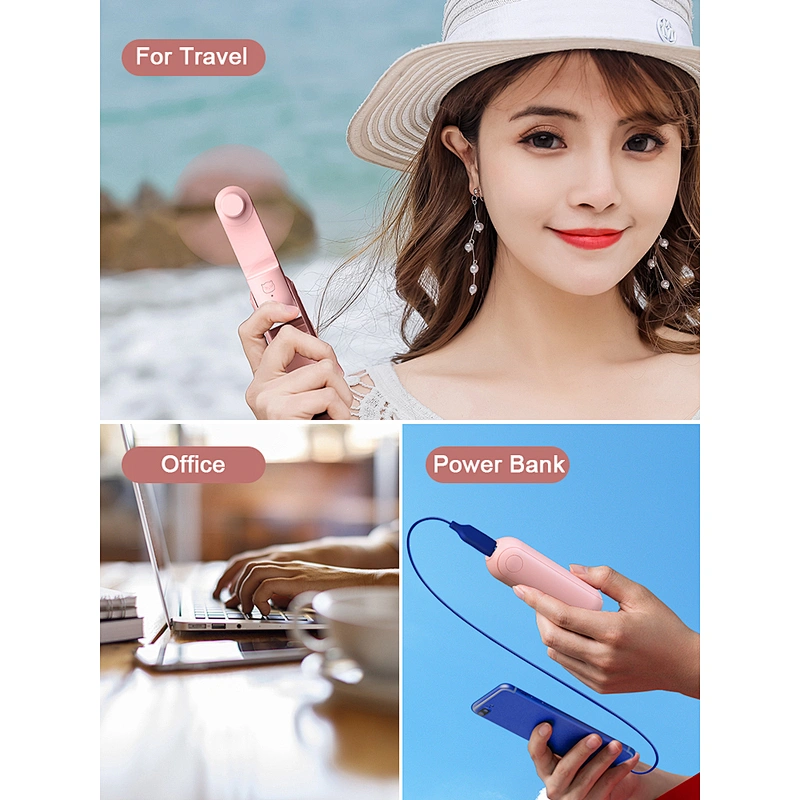 Outdoor Travel Cooling Foldable Fan Mini Portable Fan