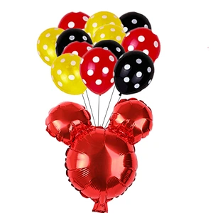 Cartoon 24 Inch Mickey Balloon Set Foil Mickey Balloon Latex Balloon For Baby Children's Birthday Party Decoration Balloon