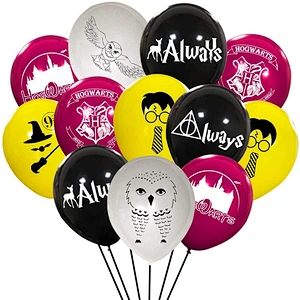 High quality Harry Potter latex balloon set theme magic wizard balloon party children's birthday decoration supplies