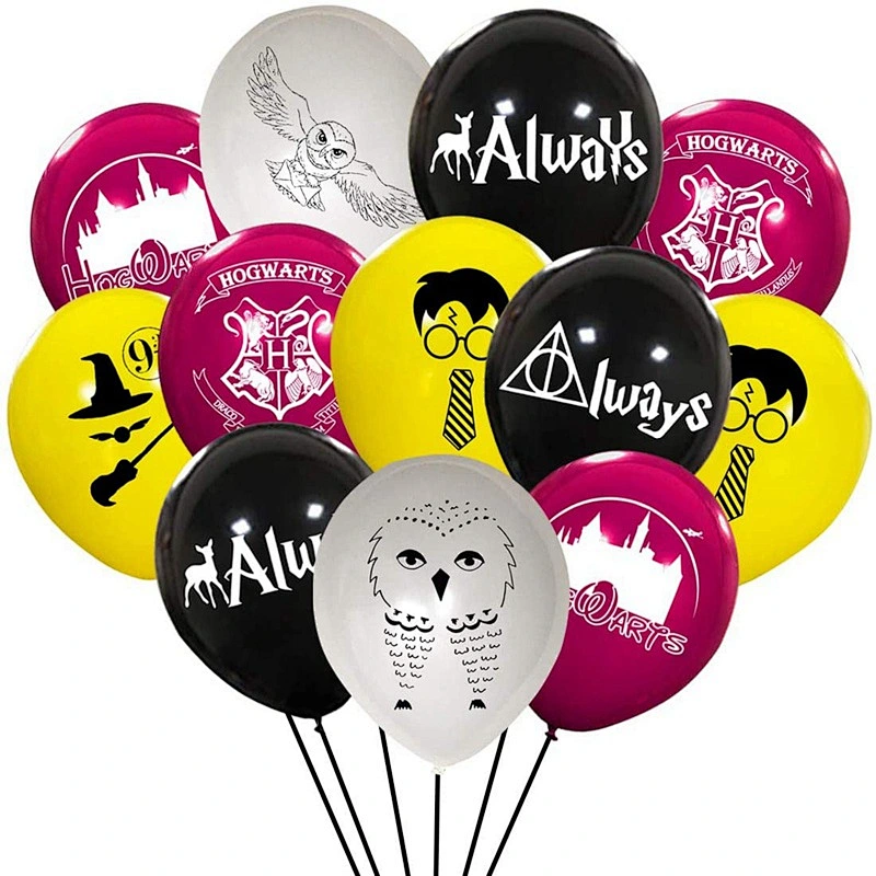 High quality Harry Potter latex balloon set theme magic wizard balloon party children's birthday decoration supplies