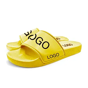 Greatshoe china slipper factory customized logo outdoor unisex custom made pvc blank custom sandal