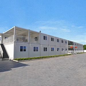 Casa prefabricada del envase del embalaje plano del taller de la oficina temporal de la instalación rápida con SGE, CE y ROHS