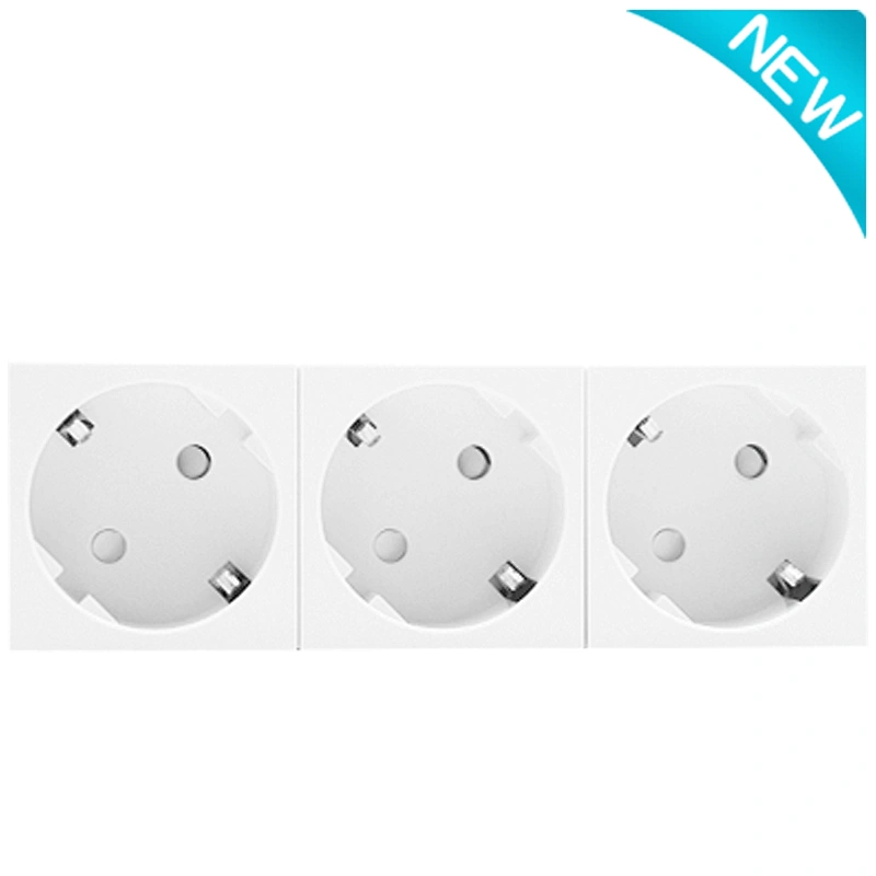 Sinoamigo F6-D3/Schuko Socket 45°(Three Gang)