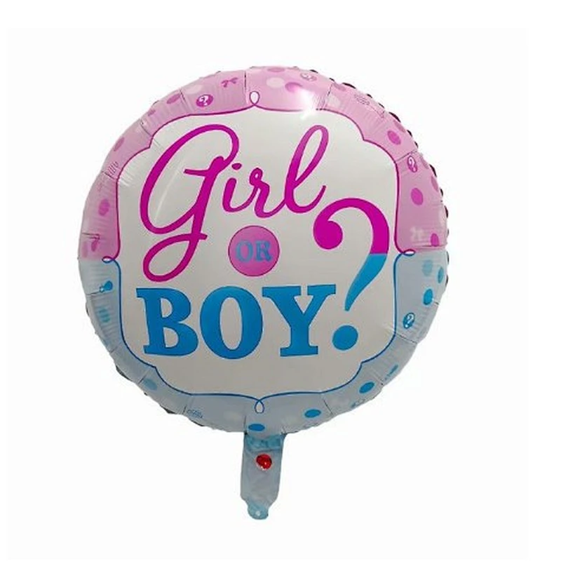 18inch Baby Shower Round Foil Balloons Princess Boy or Girl Birthday Party Decor golobs Supplies baby 1st Helium balloon