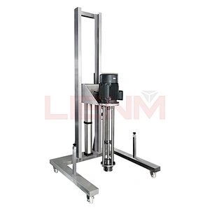 Movable Pneumatic Lifting Homogenizer Mixing Machine Small High Shear Homogenizer Machine for Small Business Machine