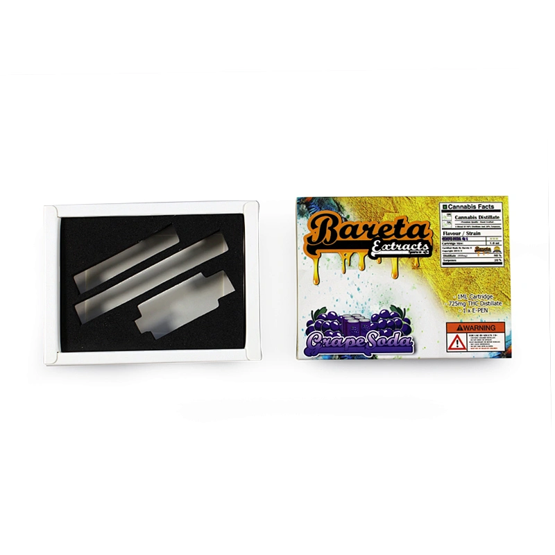 printing paper package box black eva insert drawer box style