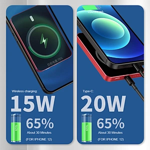 5000Mah Portable Wireless Power Bank 15W Magnet Magnetic Power Bank Charging Power Bank