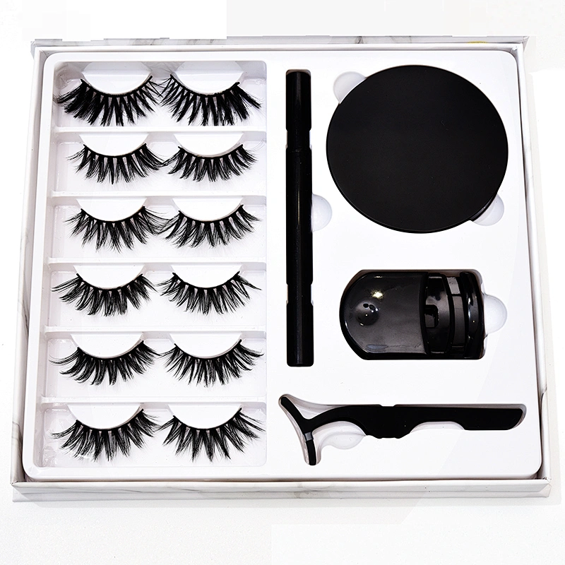 2021 Newest Silk Mink Synthetic fiber 8-30MM 3D 5D 8D Top Quality False Eyelash Factory for Amazon Alibaba Express