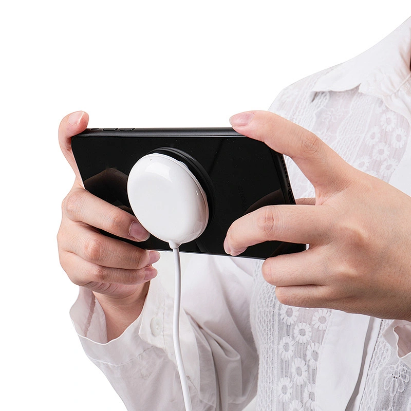 2021 New Mini Qi Standard Attachable Suction Cup Wireless Charger For IPhone 12