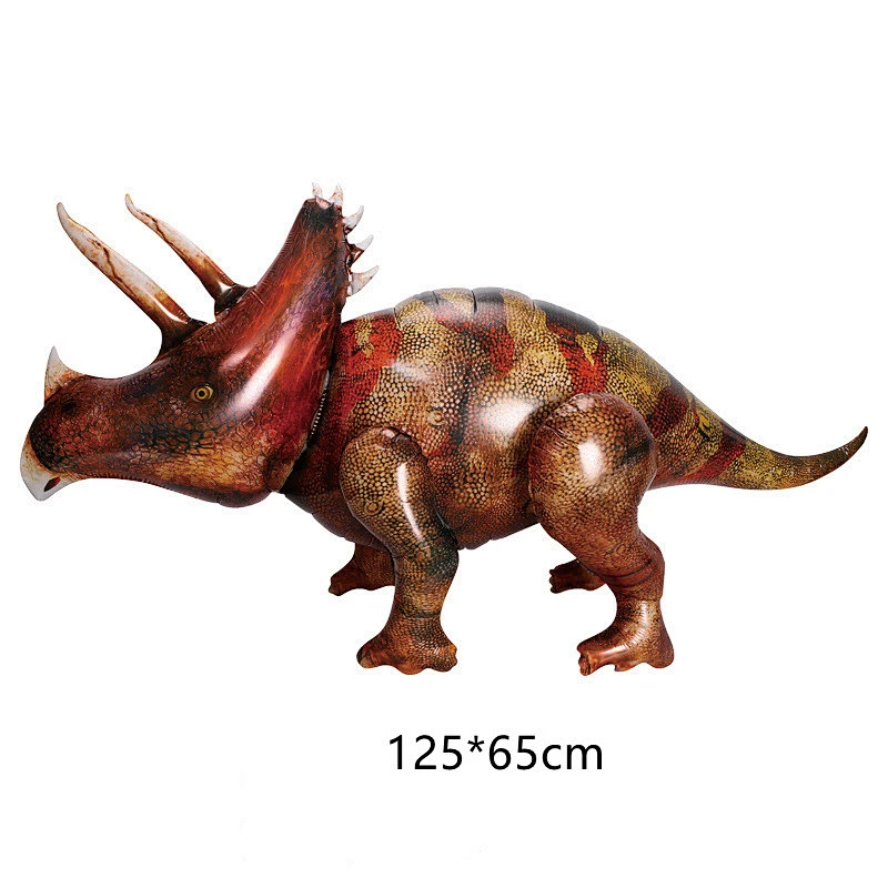 3D Dinosaur Balloon for Birthday Party Decorations Cute Self Standing Dino Aluminium Foil Balloons Inflatable Animal Balloons