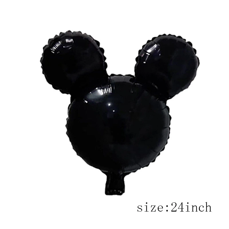 24 Inch Mickey Mouse Cartoon Head Foil Balloon Inflatable Balloons For Cartoon Theme Birthday Party Decoration Toys Gifts
