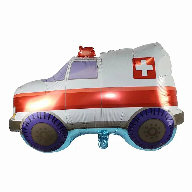 Large Flame Truck Blaze Super Shape Foil Balloon Vehicle balloons for kid's birthday party Decoration Globos
