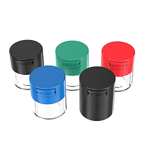High quality 120ml Plastic Vacuum Jar Dry Food Herb Coffee Storage Container