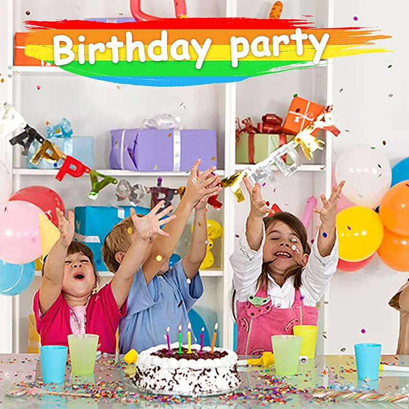 110pcs Rainbow Confetti Balloons Arch Kit Colorful Garland for Birthday Circus Fiesta Wedding Baby Shower Party Decorations