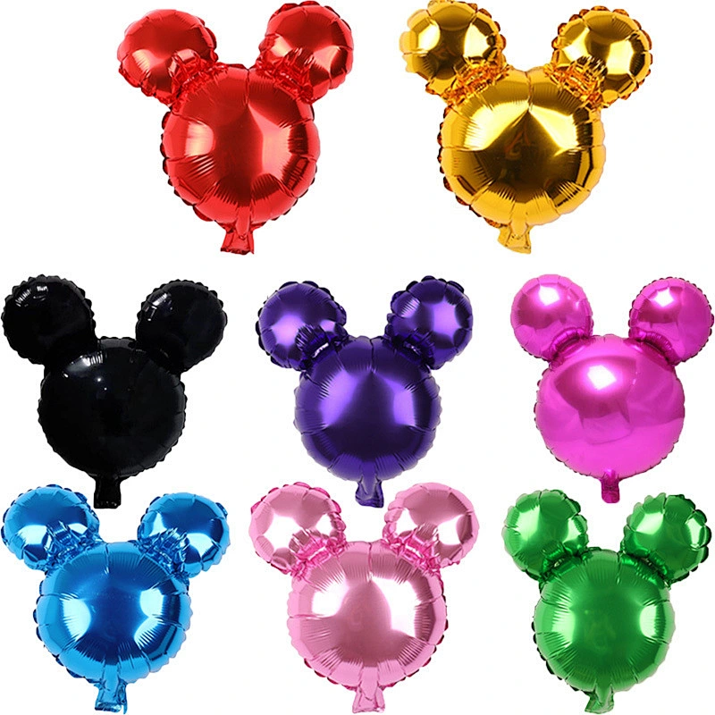 24 Inch Mickey Mouse Cartoon Head Foil Balloon Inflatable Balloons For Cartoon Theme Birthday Party Decoration Toys Gifts