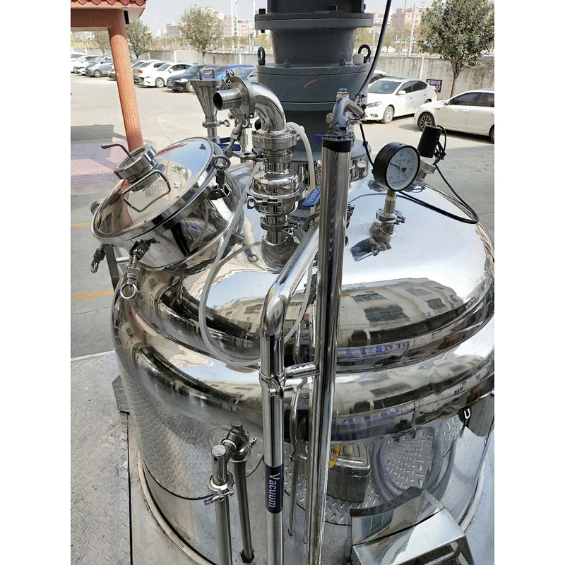 Chemical Machine Stainless Steel SUS361L Vacuum Homogenizer Mixing Tank Machinery Vacuum Mixer Equipment