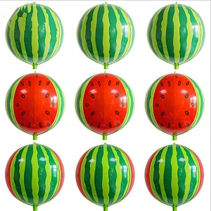New Design 22 Inch 4D Watermelon Shaped Foil Balloon For Kids Toy Globos Birthday Party Decoration Balloons