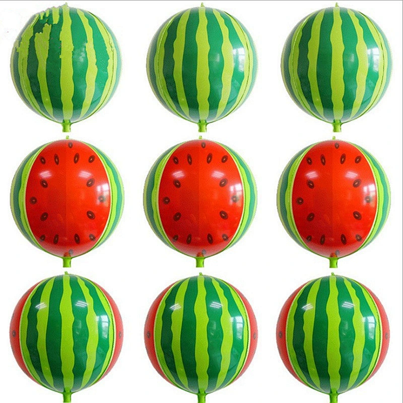 New Design 22 Inch 4D Watermelon Shaped Foil Balloon For Kids Toy Globos Birthday Party Decoration Balloons