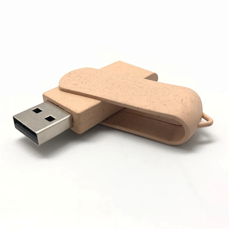 Environmental Twister U Disk Fast Transmission Biodegradable Swing USB Flash Drive With Wide Compatibility