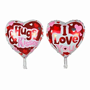Hot Sales 18 Inch Heart Shaped Valentine's Day Love Helium Foil Balloons For  Wedding Party Decorations Balloons