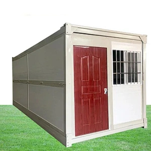 Contenedor plegable casa prefabricada envío modular oficina edificio de acero oficina café bajo costo China fácil montaje hogar
