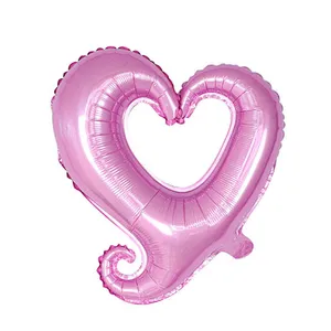 2021 New 18 inch Hook Love Heart Foil Balloons Decorative Mylar Balloons for Engagement Wedding Party Decorations