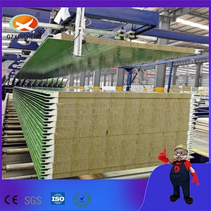 PU Sealing Sandwich Panel With Rock Wool