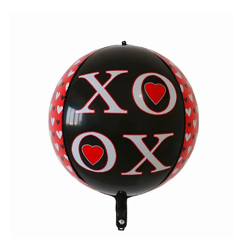 Whosale Multiple Style Weeding Decoration Foil Balloons Red Heart Love Letter Lip Inflatable Aluminum Film Balloon For Happy Valentines Day Bride Shower Decoration