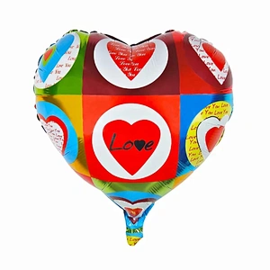 Hot Sales 18 Inch Heart Shaped Valentine's Day Love Helium Foil Balloons For  Wedding Party Decorations Balloons