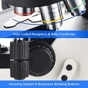 Research Scientific Laboratory Microscope, Motorized Nosepiece + XYZ Stage