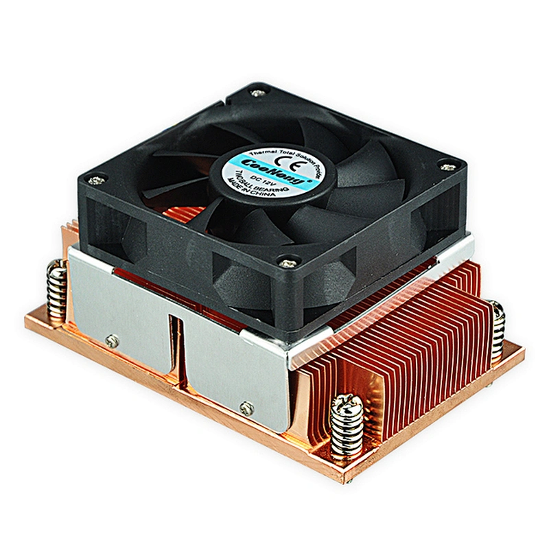 LGA2011 Narrow Industrial Computer Cpu Cooling Chip LED Copper heatsink