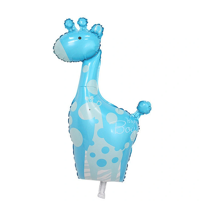 wholesale mini size animal  foil balloons for  Birthday Party Decorations Kids inflate Zebra cow lion tiger monkey foil balloons