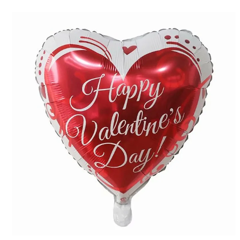 Whosale Multiple Style Weeding Decoration Foil Balloons Red Heart Love Letter Lip Inflatable Aluminum Film Balloon For Happy Valentines Day Bride Shower Decoration