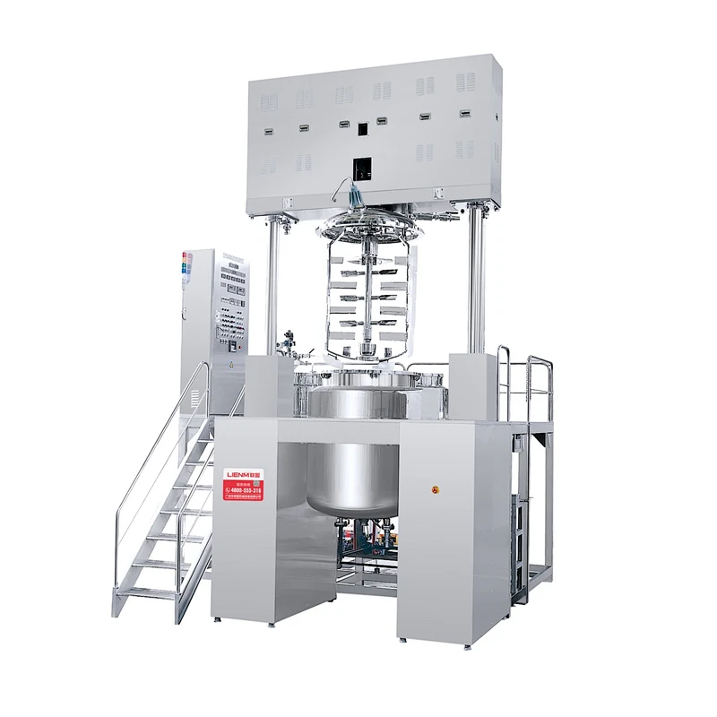 Intelligent PLC Control Cosmetic Vacuum Homogenizer Mixer Emulsifier