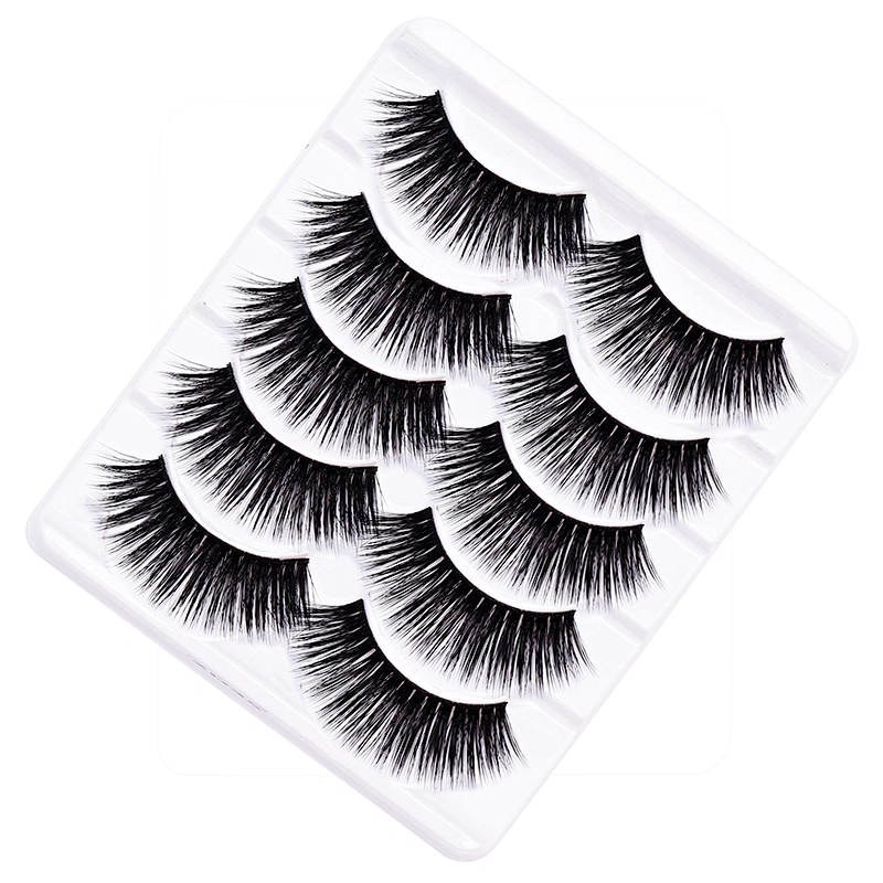 5Pairs Silk Factory Top Quality Eyelash Vending Machione Reusable 30Times Wholesale Eyelashes 3D Faux Mink Cheapest Coo Lash Kit