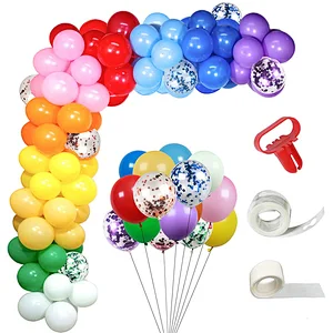 110pcs Rainbow Confetti Balloons Arch Kit Colorful Garland for Birthday Circus Fiesta Wedding Baby Shower Party Decorations