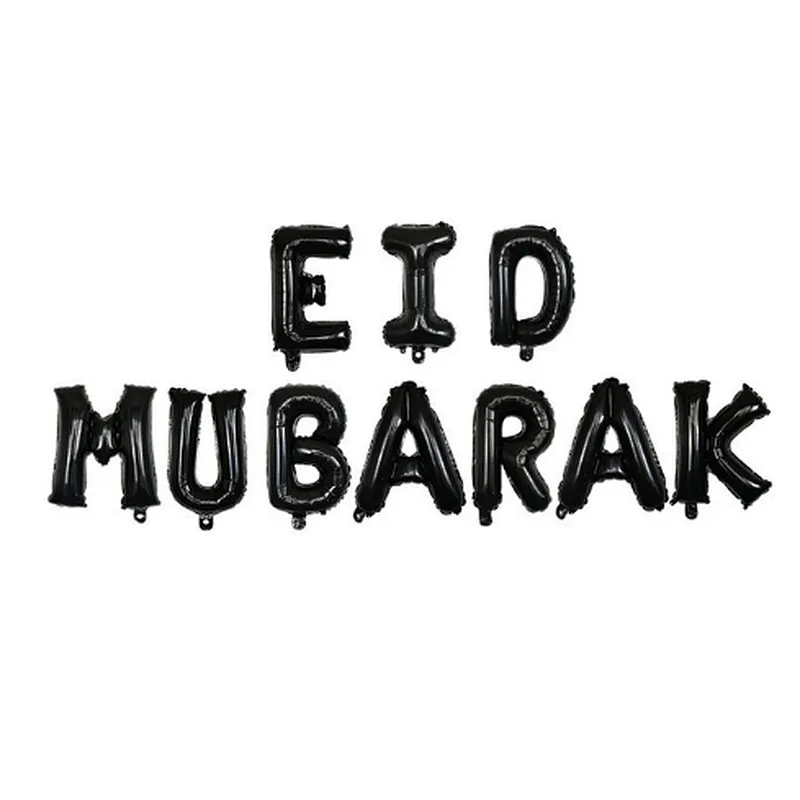 16 inch Muslim Ramadan stars and moon holiday decoration balloon EID MUBARAK letter foil balloon